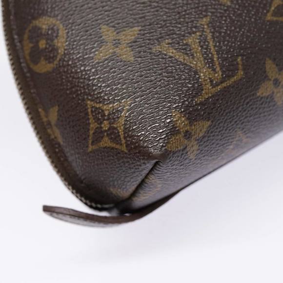 LOUIS VUITTON Monogram Trousse Demi Ronde Cosmetic Pouch M47520 LV Auth 90331 - Picture 7 of 16